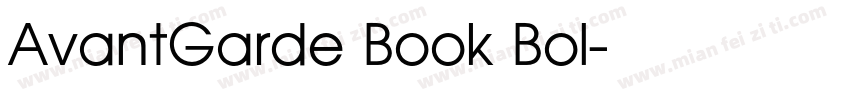 AvantGarde Book Bol字体转换